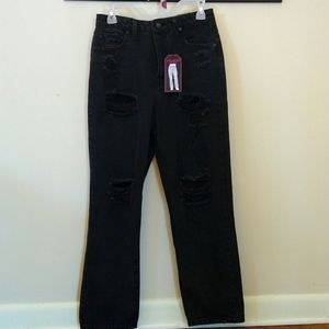 Women jeans is super high rise straight it's New.